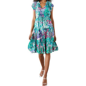 Rails Juni Floral tie waist midi dress X-Large XL